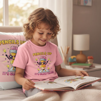 Camiseta Lápis para cima É o tempo de brilho