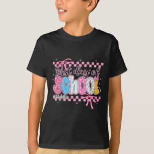 Camiseta Lápis Primeiro Dia De Aula Professor Crianças De V