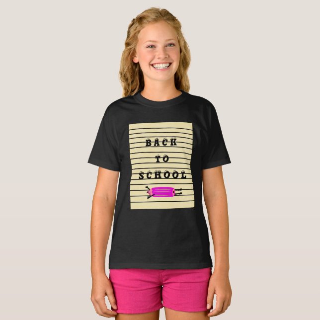 Camiseta Lápis voador engraçado (Frente Completa)