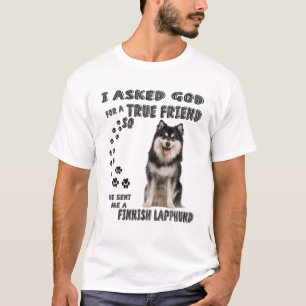 Camiseta Lapphund Finlandês Citação Mãe Pai, Laptop Fin