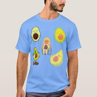 Camiseta laptop abacate set 3