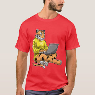 Camiseta Laptop Tiger