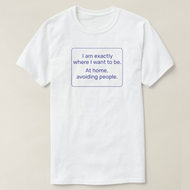 Camiseta Lar (azul) (Frente do Design)