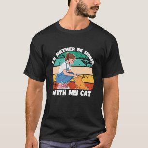 Camiseta Lar com Meu Gato, Clube de Mães de Gatos, Roupas d