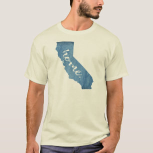 Camiseta Lar de Grão de Madeira da Califórnia
