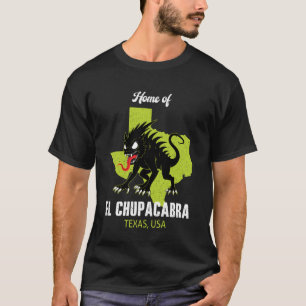 Camiseta Lar do Chupacabra Estado do Texas América Críptido