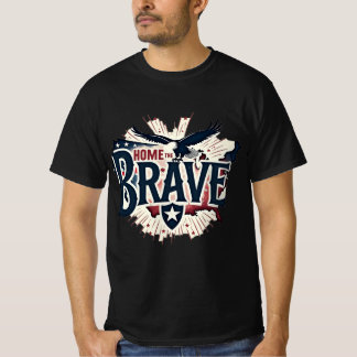 Camiseta Lar dos Corajosos - Águia Balda Patriótica e Mães