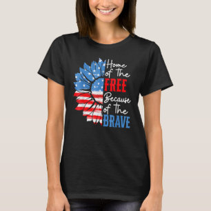 Camiseta Lar Dos Gratuitos Por Causa Do Girassol Bravo 4t