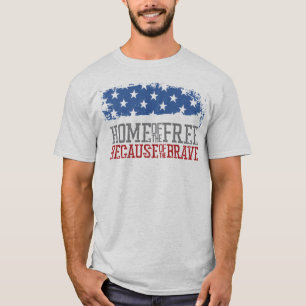 Camiseta Lar dos Livres Por Causa dos Bravos Bandeira dos E