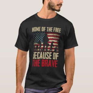 Camiseta Lar Dos Livres Porque São Os Bravos Orgulhoso Vet