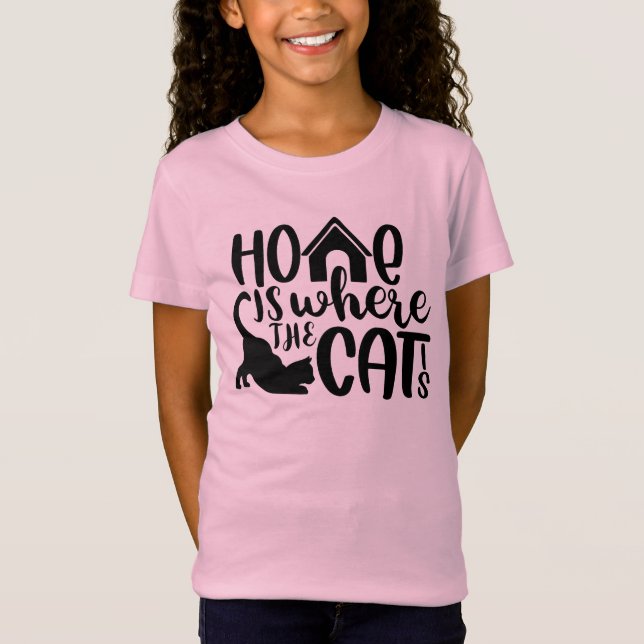 Camiseta Lar é onde está o Gato (Frente)