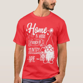 Camiseta Lar é onde está o meu bando de gnominos - Gnominos