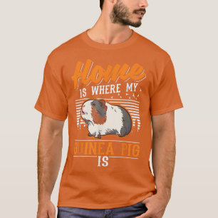 Camiseta Lar é onde está o meu Porco da Guiné