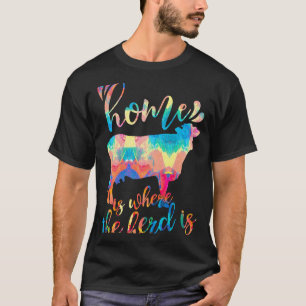 Camiseta Lar É Onde Está o Rebanho É Vaqueiro Menina da Faz