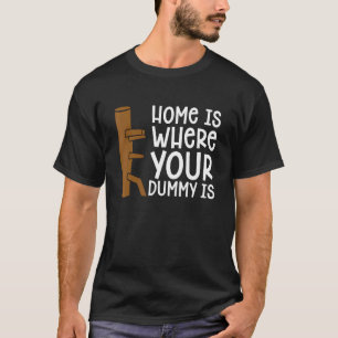 Camiseta Lar É Onde Está Seu Boneco Lutador Marcial Asa C