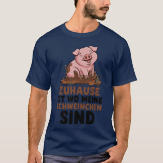 Camiseta Lar É Onde Estão Meus Porquinhos Fazenda Agrícola