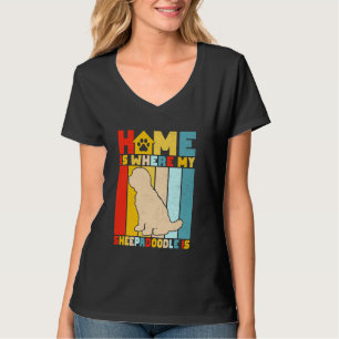 Camiseta Lar É Onde Meu Ovodle É Sheepadoodle