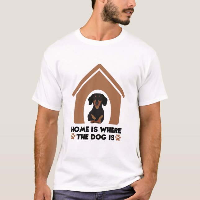 Camiseta Lar é onde o cão está (Frente)