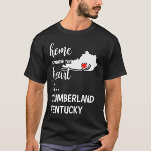 Camiseta Lar é Onde o Coração está Cumberland County Kentu