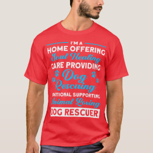 Camiseta Lar Oferecendo Cachorro de Salvamento de Cachorros