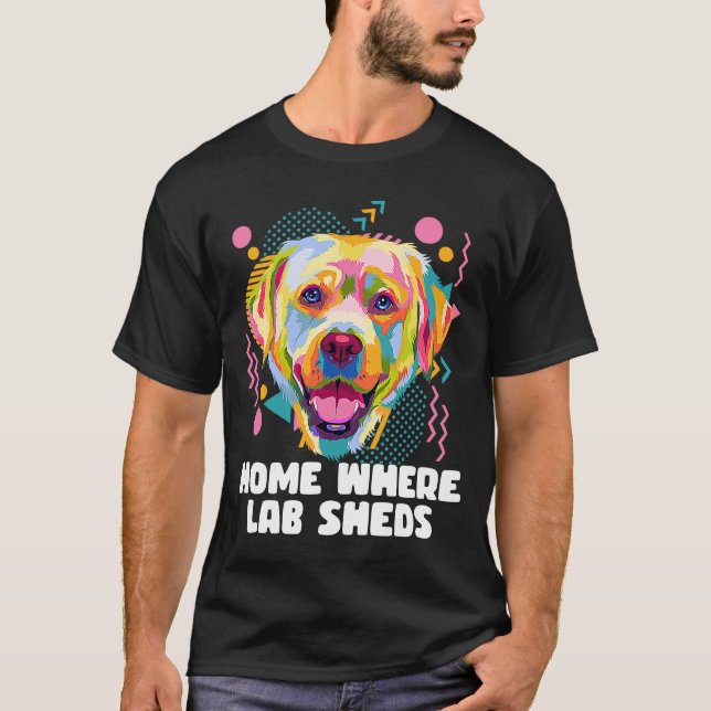 Camiseta Lar Onde Folhas De Laboratório Recuperam Cachorro  (Frente)