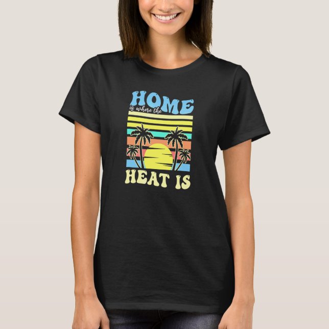 Camiseta Lar Onde o Calor é a Flórida (Frente)