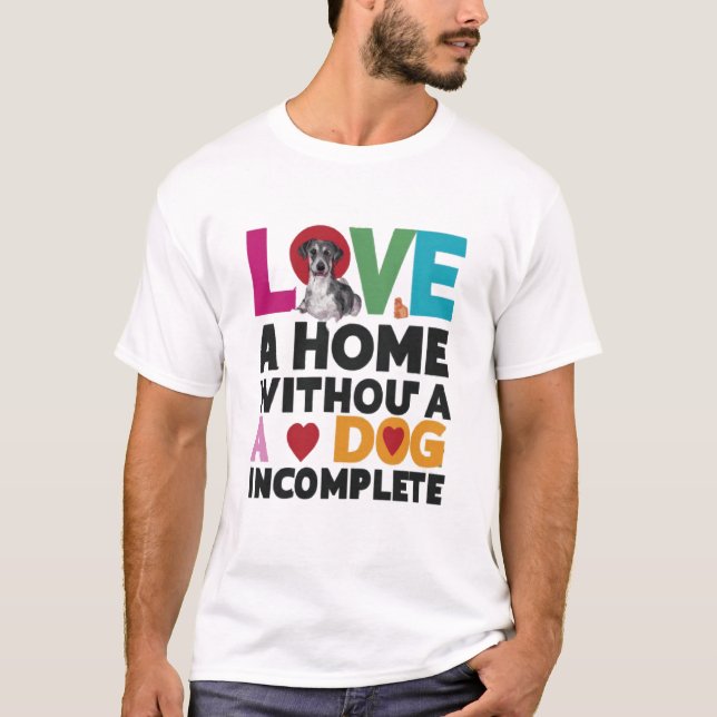 Camiseta Lar Sem Cachorro Incompleto (Frente)