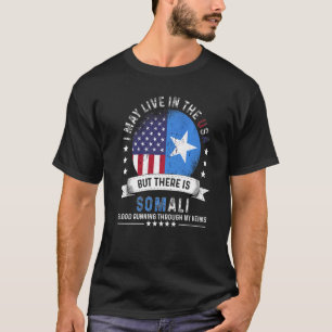 Camiseta Lar somali americano no Patriota Americano Somali