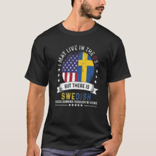 Camiseta Lar sueco americano no sueco patriota americano