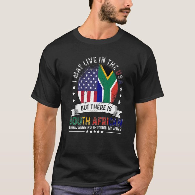 Camiseta Lar sul-africano-sul americano Patriota sul-A (Frente)