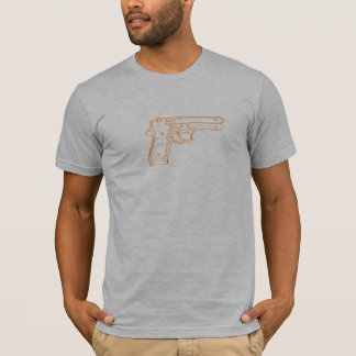Camiseta laranja 9mm