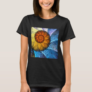 Camiseta Laranja Amarelo Amarelo Abstrato