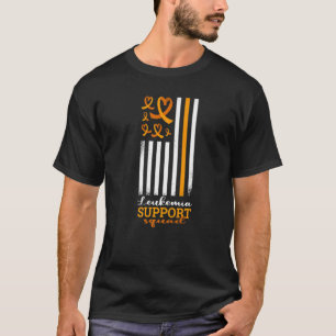 Camiseta Laranja-Apoio a leucemia de Sensibilização para a
