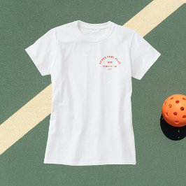 Camiseta Laranja Après PKBL Club Crest Pickleball Damas