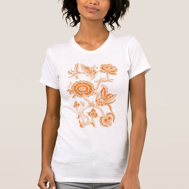 Camiseta LARANJA Batik Chinês (Frente)