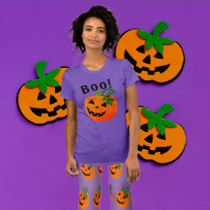 Camiseta Laranja Black Personalizado Jack O Lantern Boo