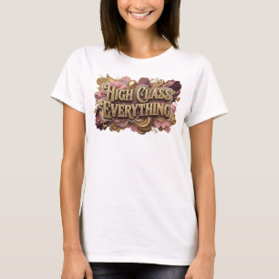 Camiseta Laranja Cativante TUDO DE ALTA CLASSE
