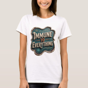 Camiseta Laranja Chamativo IMUNE A TUDO