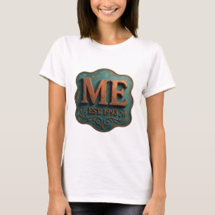 Camiseta Laranja Chic ME EST 1993 Design Gráfico