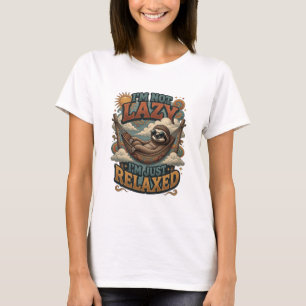 Camiseta Laranja Chic NÃO ESTOU PREGUIÇOSA, ESTOU APENAS RE