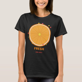 Camiseta Laranja Cítrica Fresca e Suculenta