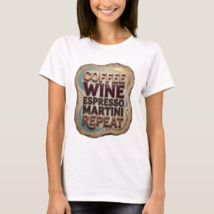 Camiseta Laranja Clássico REPEAT CAFÉ VINHO ESPRESSO MARTIN