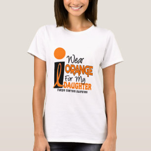 Camiseta Laranja da esclerose múltipla do MS para minha