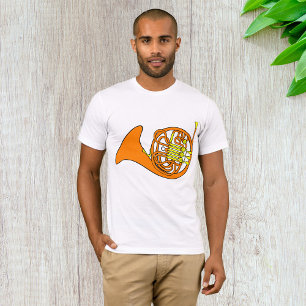 Camiseta laranja de cavalos de França