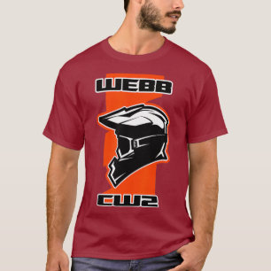 Camiseta Laranja De Corrida De Bicicleta Webb Dirt