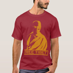 Camiseta laranja de Dalai Lama