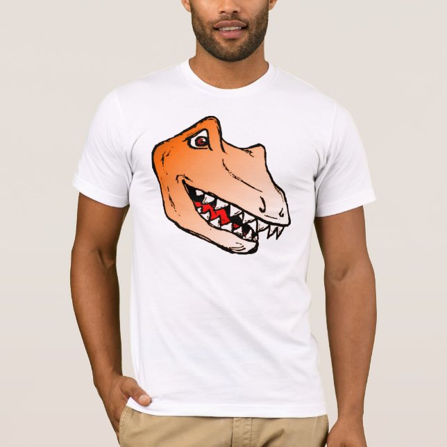 Camiseta Laranja de Dinosorio (Frente)