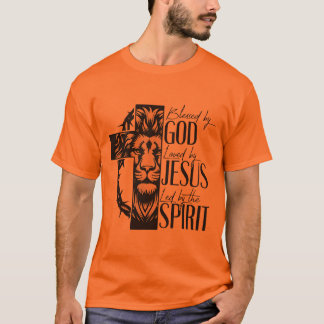 Camiseta laranja de mangas curtas