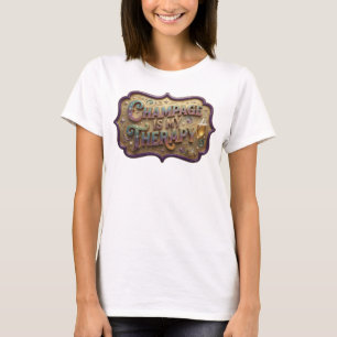 Camiseta Laranja Dinâmico CHAMPANHE É MINHA TERAPIA