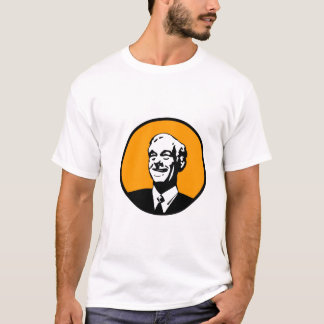 Camiseta Laranja do círculo de Ron Paul